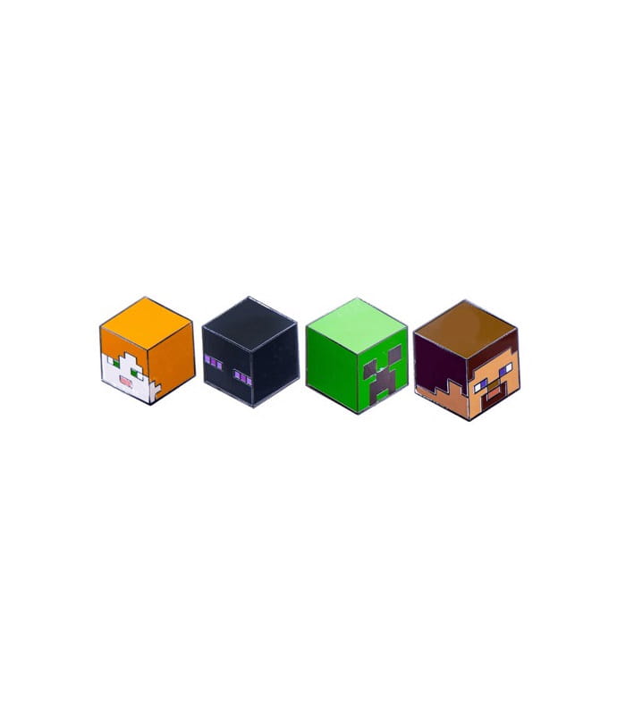 minecraft-4-pack-pins.jpeg Minecraft - 4 Pack Pins - Image 1